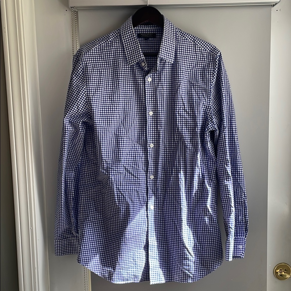 Men's Blue Checkered Shirt